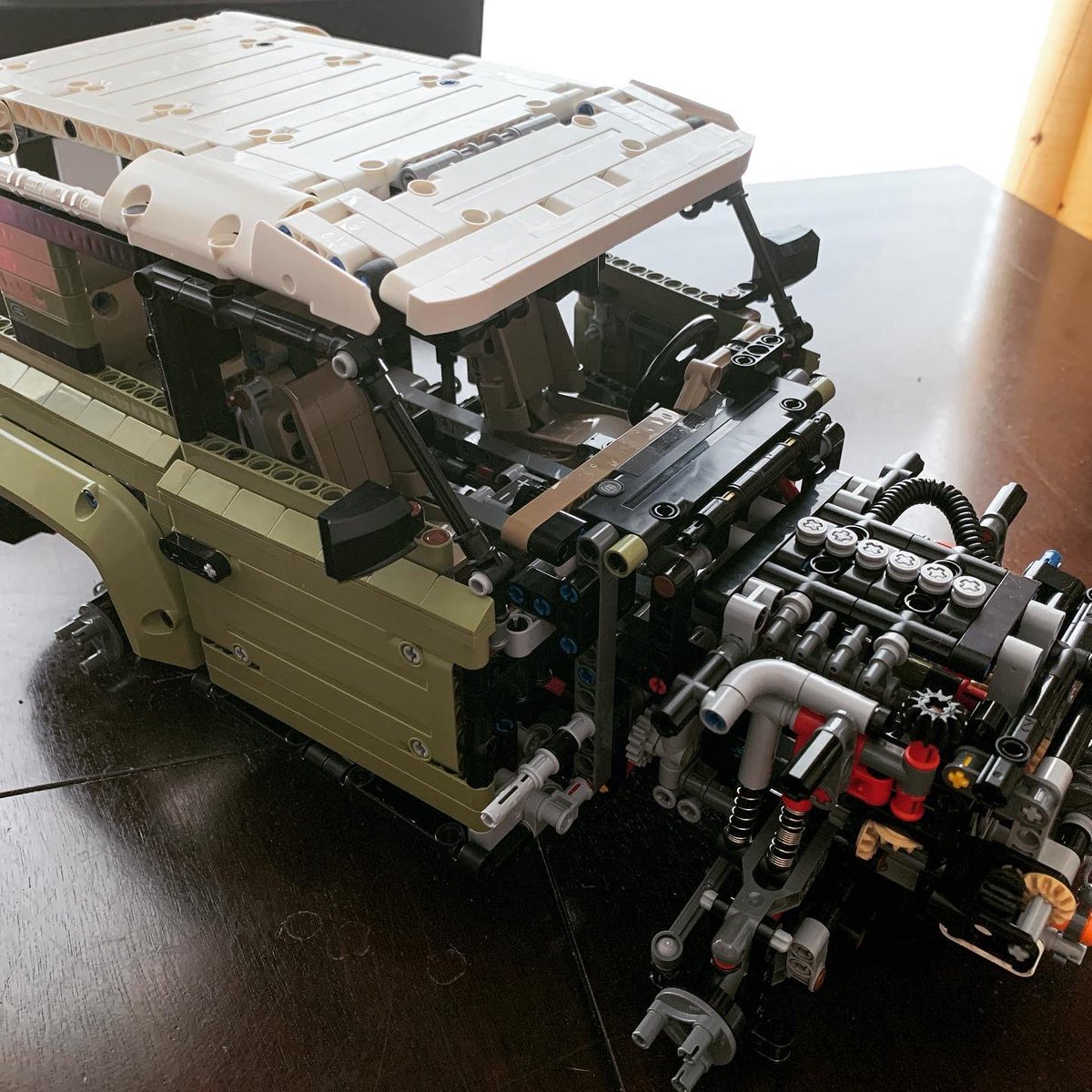 OriginalScuba's tweet photo. We have doors and a roof! #LEGO #Technic #LandRover #LEGOTechnic #BrickLife #BricksOnBricks https://t.co/QLLkZBPats