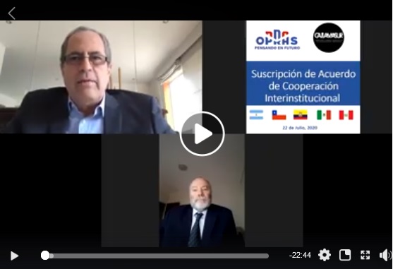 calamasur's tweet photo. #VÍDEO: Suscripción del Acuerdo de Cooperación Interinstitucional entre #OPRAS y #CALAMASUR para luchar en forma conjunta contra la pesca ilegal, no declarada y no reglamentada (INDNR) en todos los espacios marítimos. @OPRAS @calamasur
VER AQUÍ ➡️https://t.co/ZIEFVqfMIz https://t.co/rDHyY9OCy0