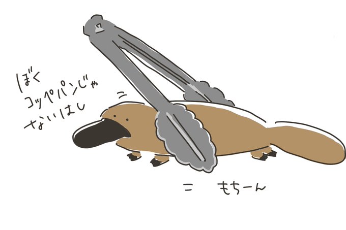 カモノハシのtwitterイラスト検索結果 古い順