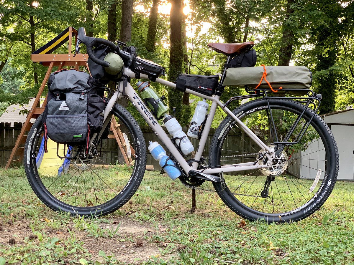 BBerryTIC's tweet photo. Tomorrow begins the #bikepacking adventure 2020. Something has to redeem this year. If you need me, you’re just gonna have to wait for a bit. @TrekBikes #trek920 https://t.co/lKsKV0fS4G