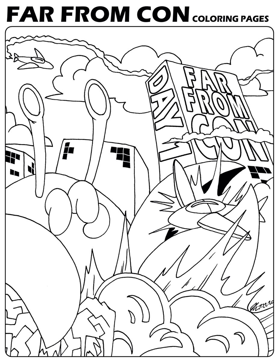 farfromcon's tweet photo. Far From Con has begun!!!!
Starting with a coloring page that you can download and color at home! #farfromcon #coloringpages https://t.co/N4me4yYeFA