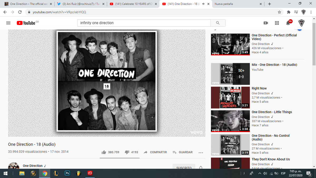 rochiruiz7's tweet photo. #18 en mi playlist, asi esperar se vuelve mágico #10YearsOf1D #10YearsOfOneDirection
#DirectionerParty
#10YearsOfOneDirection #OneDirection #onedirection10years #10YearOf1D #10YearsOf1DMoments #10YearsOneDirection https://t.co/Z5ZiFXmbkQ