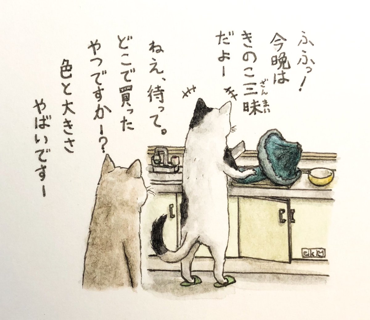 『おいしいきのこ』
 #キミとダスキス  #過去絵 