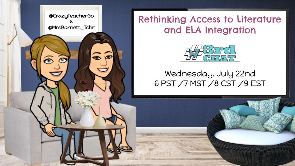 crazyteachergo's tweet photo. #3rdchat! 30 minutes until we start rethinking our access to literature and ELA integration for the fall. We know you're thinking about it, too!
#blendedlearning #1stchat #2ndchat #4thchat #5thchat #npsdchat #flipclass #flippedlearning #fliptech2020 https://t.co/fVsZiNZJUb