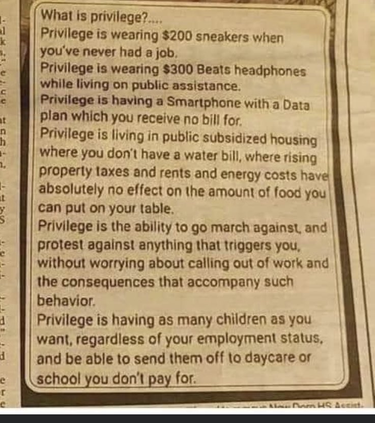 MckenzieWick's tweet photo. The definition of privilege. #BlackLivesMatter #BLM #BLMTerrorists #WhitePrivilege #ALLLIVESMATER #MAGA #KAG #Trump2020 @grahamallen @WatchChad https://t.co/baRkhC4oXj