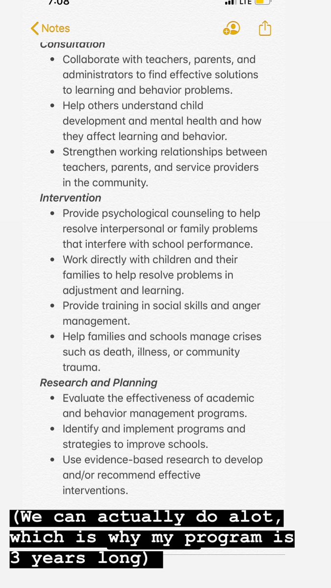 elig95's tweet image. Incase you haven’t seen my insta story, but here’s what a School Psychologist does! #LSSP 
Also I graduate next May after I finish my internship 🤗🤗🤗