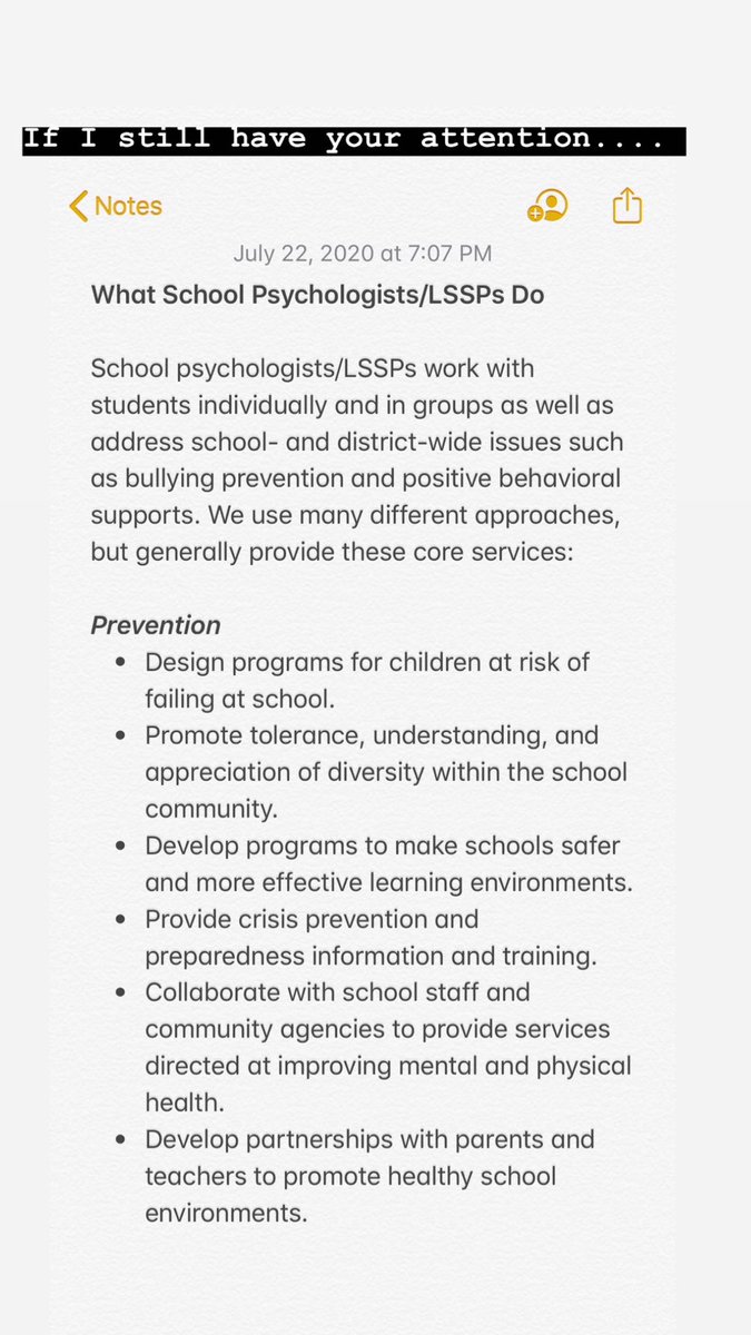 elig95's tweet image. Incase you haven’t seen my insta story, but here’s what a School Psychologist does! #LSSP 
Also I graduate next May after I finish my internship 🤗🤗🤗