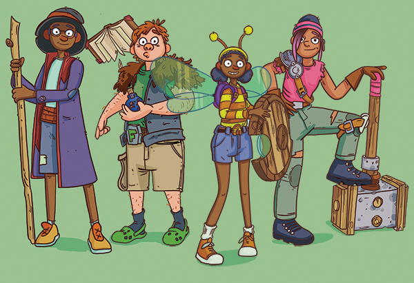 DustHansen's tweet photo. Thinking about these nerds today. #MyVideoGameAteMyHomework #characterdesign #dccomics https://t.co/YT2nx3Q0mR