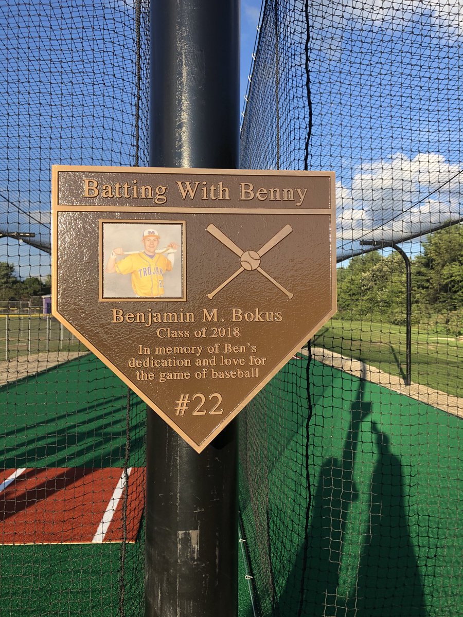 KevinRChlum's tweet photo. A plaque on the new batting cages at Mendota https://t.co/lMtVDqnamL