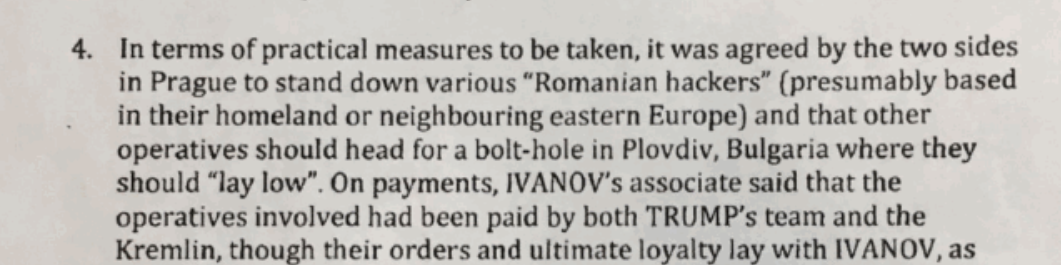 3/..that the Romanian hackers Kremlin is using (yes Romanian, not Russian) should "stand down" and "other operatives" "should head for a bolt-hole in Plovdiv, Bulgaria where they should 'lay low'". Yes Bulgaria.insert@revisitedrick  @climateaudit  @revisitedrick