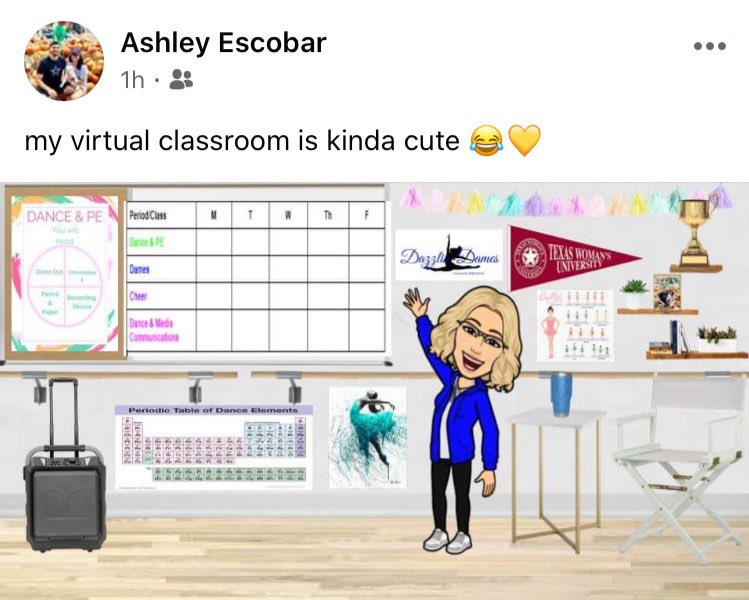 mrahatcherfisd's tweet photo. Who is excited for the new school year?!! The bitmoji trend makes my heart so happy! Check out this CHS teacher’s “room!” https://t.co/JIHQBFKP9p