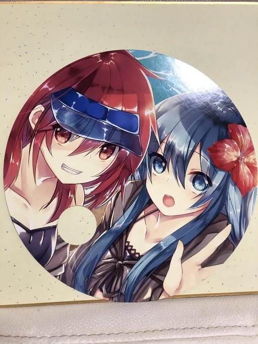 仕事前にうちわとディスプレイ用のキャンパス届いた! 