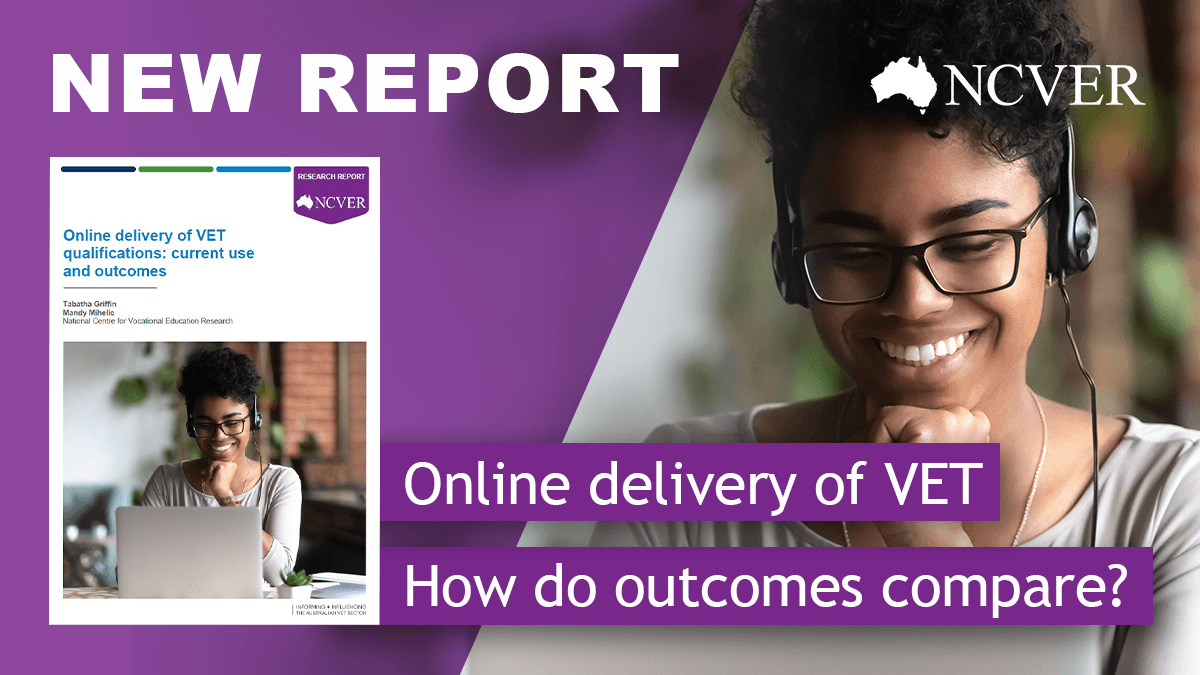 NCVER's tweet photo. ONLINE VET - A GOOD COURSE OF ACTION: looking to #upskill or #retrain? Considering an online VET course?

Prepare yourself for the rewards &amp; challenges with our recent report: https://t.co/CiEj48hbCW

#auspol #onlinevet #VOCED #onlinelearning https://t.co/ZeAuQFNOv5