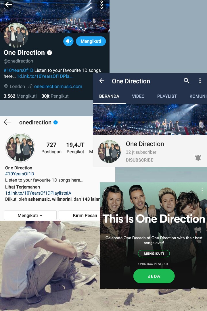 gyuxskies's tweet image. semuanya digantiiii layout twitter, layout yt, ava ig bahkan playlist baru aaaaa i'm so fooking happy rn😭
#10YearsOfOneDirection #10YearsOf1D #ThankYouOneDirection #1DecadeOf1D