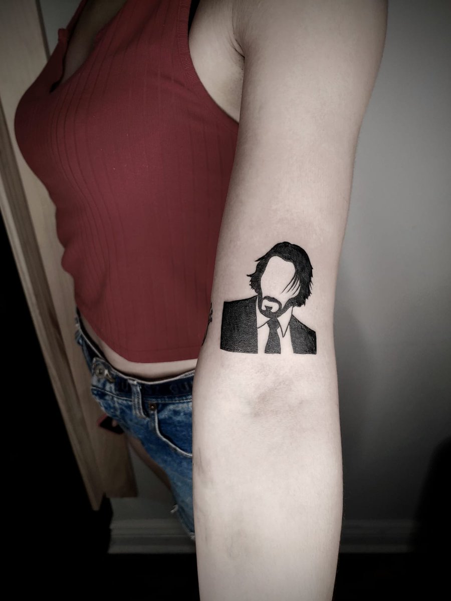 Amazing John Wick micro portrait tattoo  Mayday Tattoo Co  Facebook