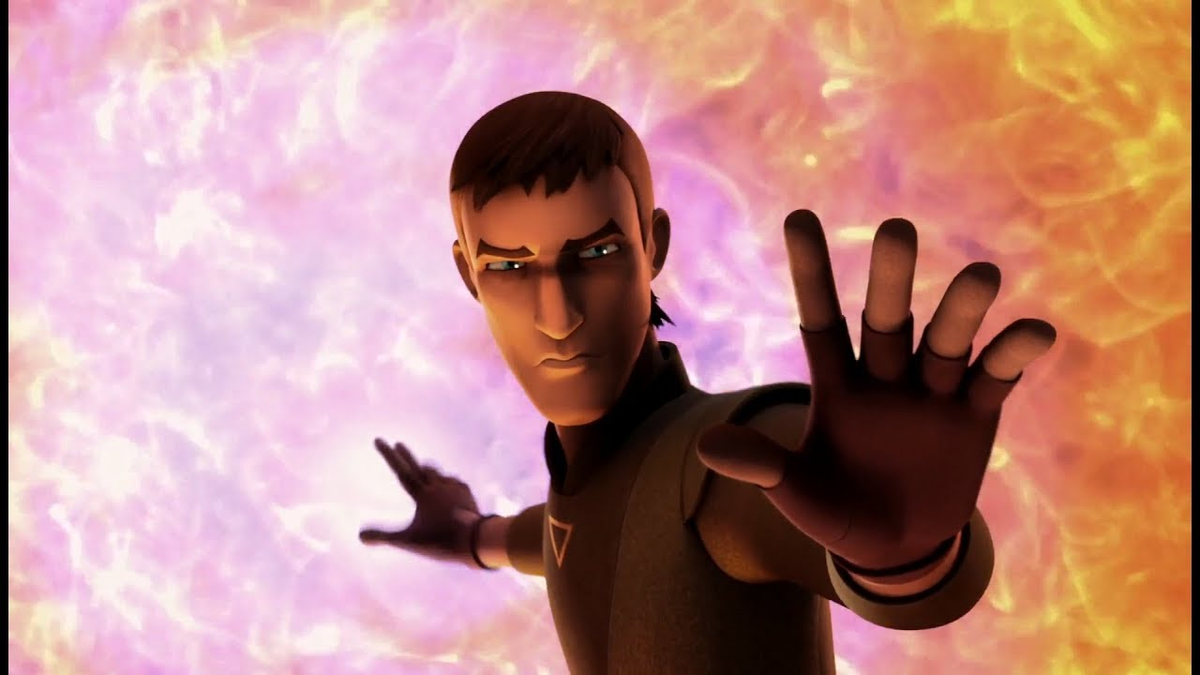 which was to save the ones he loved from dying.In turn fulfilling the glaring message in all of STAR WARS, as Rose says in TLJ, "We win by saving what we love," Kanan Jarrus saved his family, Anakin Skywalker saved his son -