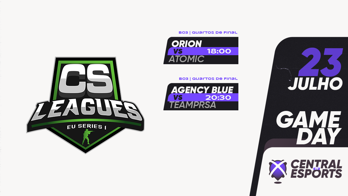 CentralDEsports's tweet photo. HOJE na 🏆 @CS_Leagues - Playoffs:

18h00 - Quartos de Final
BO3 | 🇵🇹 @orionesportspt vs @AtomicESP 🇺🇸🇧🇦

20h30 - Quartos de Final
BO3 | 🇵🇹 @agency_clan.Blue vs #TeamPRSA 🇨🇿

#CDEgameday https://t.co/yufbfHgOP4