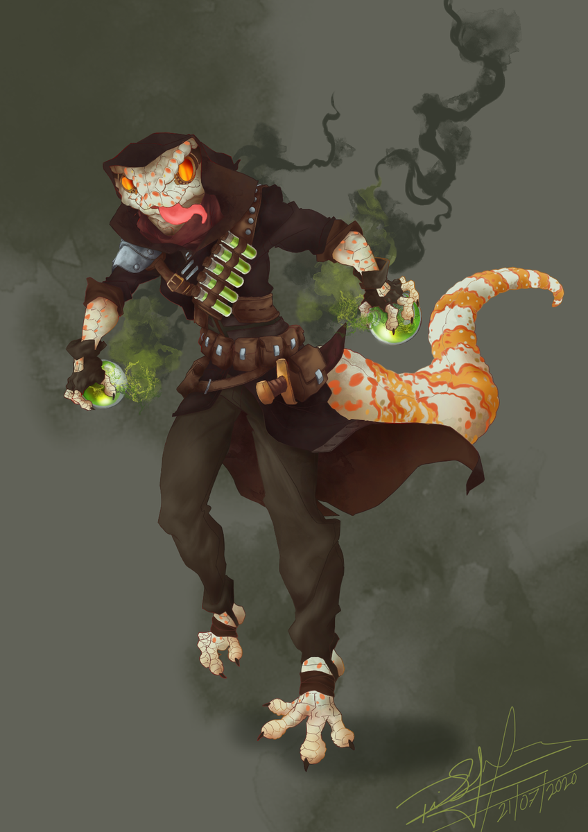Siricar1's tweet photo. Drawing creatures is really fun, fantasy characters DO excersize an artist's imagination muscle, dont you think?

#dungeonsanddragons 
#fantasyart 
#digitalart https://t.co/uIIAEK3T6o