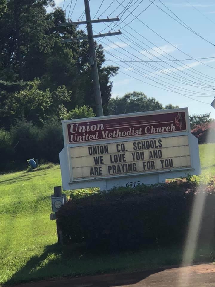 GinaChisum1's tweet photo. When you see ⬇️ on your drive home, you have to 🛑 &amp; take a 📸, wipe the 😭, &amp; bask in gratitude! ✅⬇️ out @UCPSNC - your work is not in vain! Our community 👀 us. Be encouraged. This is #TeamUCPS  ! #RisingStrongerTogether @AGHoulihan @jttopp https://t.co/ElZaNCcfsJ