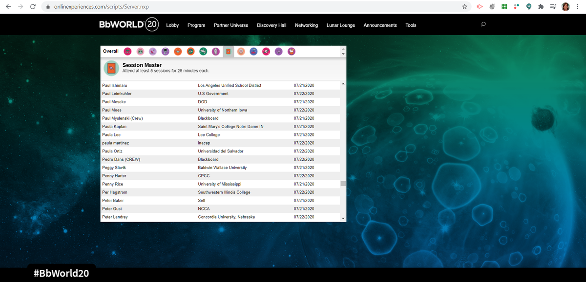 Aprendizaje superior #BbWorld20. Una gran experiencia 
<a href="/Blackboard/">Blackboard</a> ¡¡Gracias!!