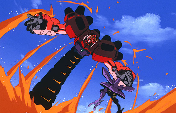 Moldilox's tweet photo. I love absolutely everything about the G Gundam aesthetic; the color palette, the character designs, the Street Fighter II level stereotypes https://t.co/u69SCKiX0e