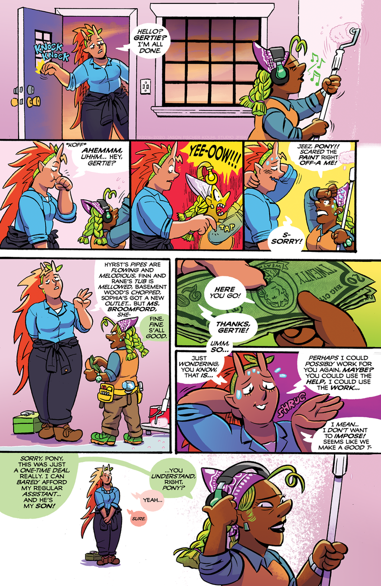terraflatscomic's tweet photo. TERRA FLATS CH 3 PG 24

#terraflats #ponyandvee #webcomics #comics #jasonfischerkouhi #studiojfish https://t.co/sjuhbQAOE9