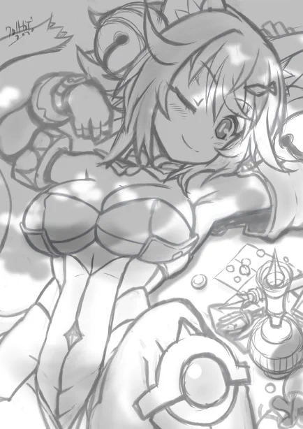 今日はお休み頂けたし、雨なのでオエカキ朝から^^
今別の絵を描いているので少し間置きますが、こんな感じでオリキャラネコ勇者のリファインがすすでいるぅ
😋 