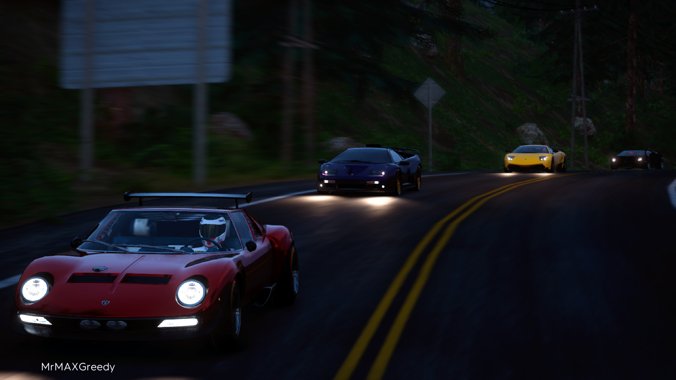 TC2NicelyDone's tweet photo. Lambo Squad Ep2 #Lamborghini #Murcielago #Miura #DiabloGT #Aventador #StreetCar #Hypercar #Nightime #Cruise #Spotlight #TwistyRoads #Gumbal #TheCrew2 #XboxShare https://t.co/FuXbgaW9J4