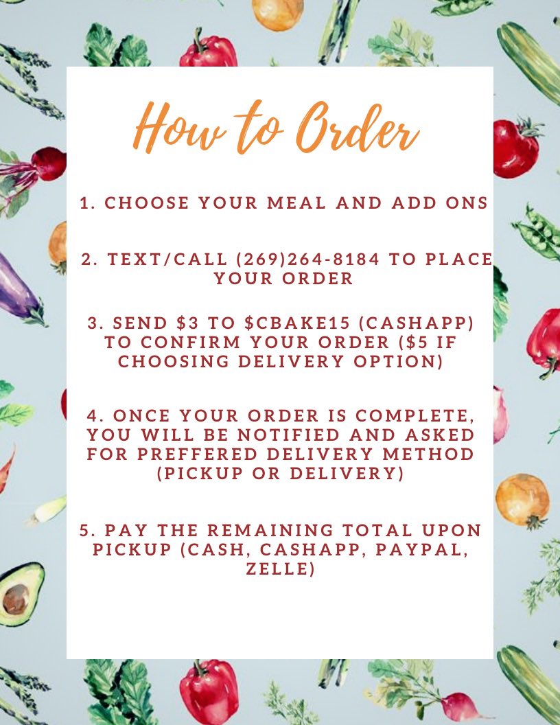 c_tishab's tweet photo. If you are in the Kalamazoo/Portage area this weekend, order a vegan plate made by ya girl 😘 https://t.co/x8V1qA7AUm