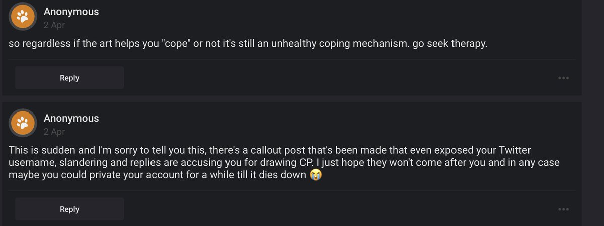 and instead my inbox was just full of death threats and harassment instead, here’s a few: