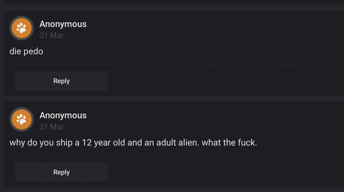 and instead my inbox was just full of death threats and harassment instead, here’s a few: