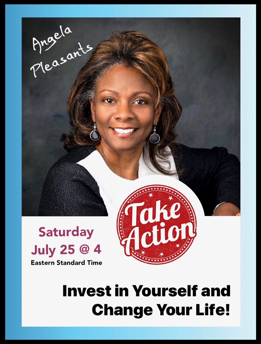 The next workshop in our virtual “Take Action" series is "Invest in Yourself and Change Your Life” 
Click on the following link to join the Zoom Meeting to participate from your computer or phone:  us04web.zoom.us/j/6239145375

Meeting ID: 623 914 5375