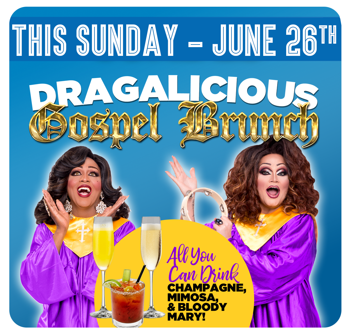 LipsFla's tweet photo. Praise the Lord and Pass the Mimosas!  The Sisters of Sequins are LIVE ON STAGE this Sunday!  Limited Heavenly Distanced Reservations Remain!  Call now for reservations  954-567-0987.

 #brunch #sundayfunday #breakfast #weekend #sundaymorning #sundayvibes #instafood #brunchtime https://t.co/LTXodki4rv