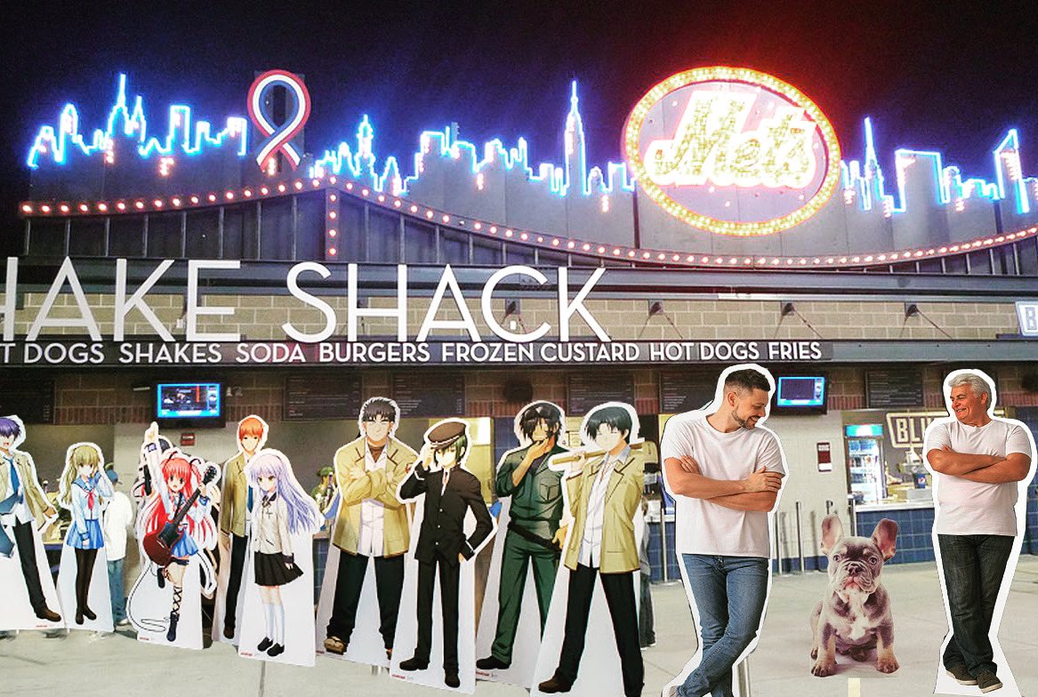 NYMetsEdits's tweet photo. Lines at #ShakeShack still expected to be an hour long. #LFGM #MetsTwitter #LGM #Funny #YaGottaBelieve #MLB #NYMets #CitiField #LosMets #DailyMetsEdits #MrMet #Photoshop #IG #Sports #Baseball #Mets #NewYork https://t.co/IgvdsG0Bu2