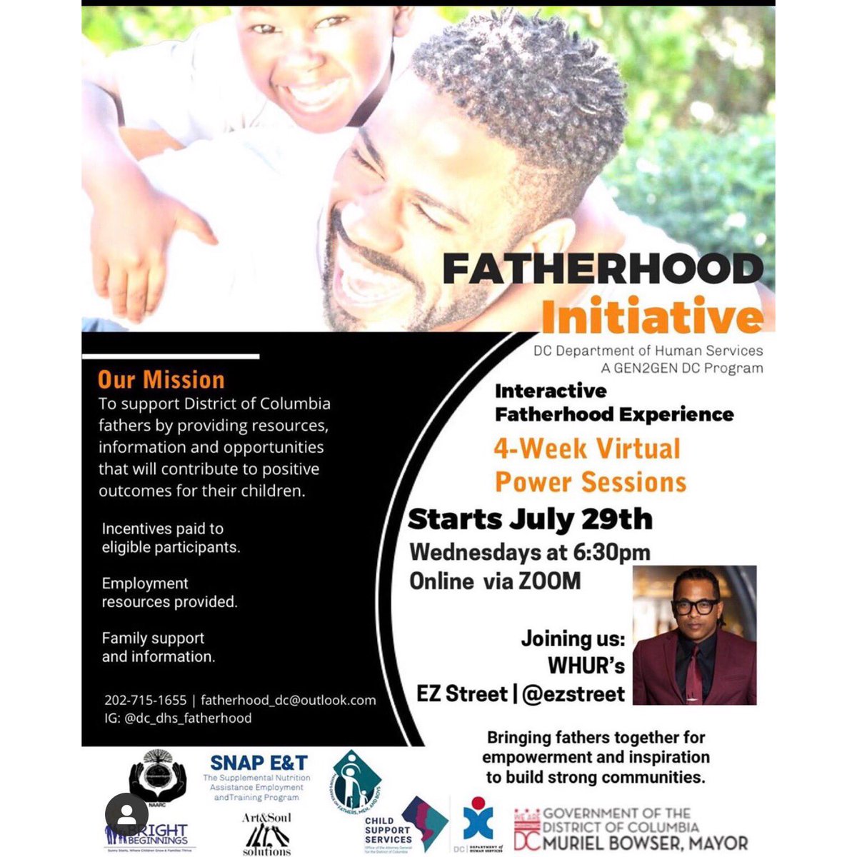 naarccts's tweet photo. Also, A Fatherhood Initiative Training will be held via zoom starting on July 29th💪🏾Please go to @dc_dhs_fatherhood IG and click on the link in their bio for more information 💡#NAARCCTS #CureTheStreets #BlackFathersMatter https://t.co/nhlVDAbojB