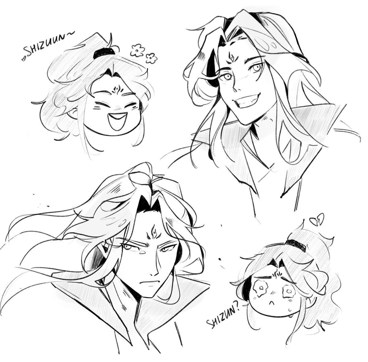 Just some sketches of Binghe~
#svsss #ScumVillainsSelfSavingSystem #binghe #人渣反派自救系统