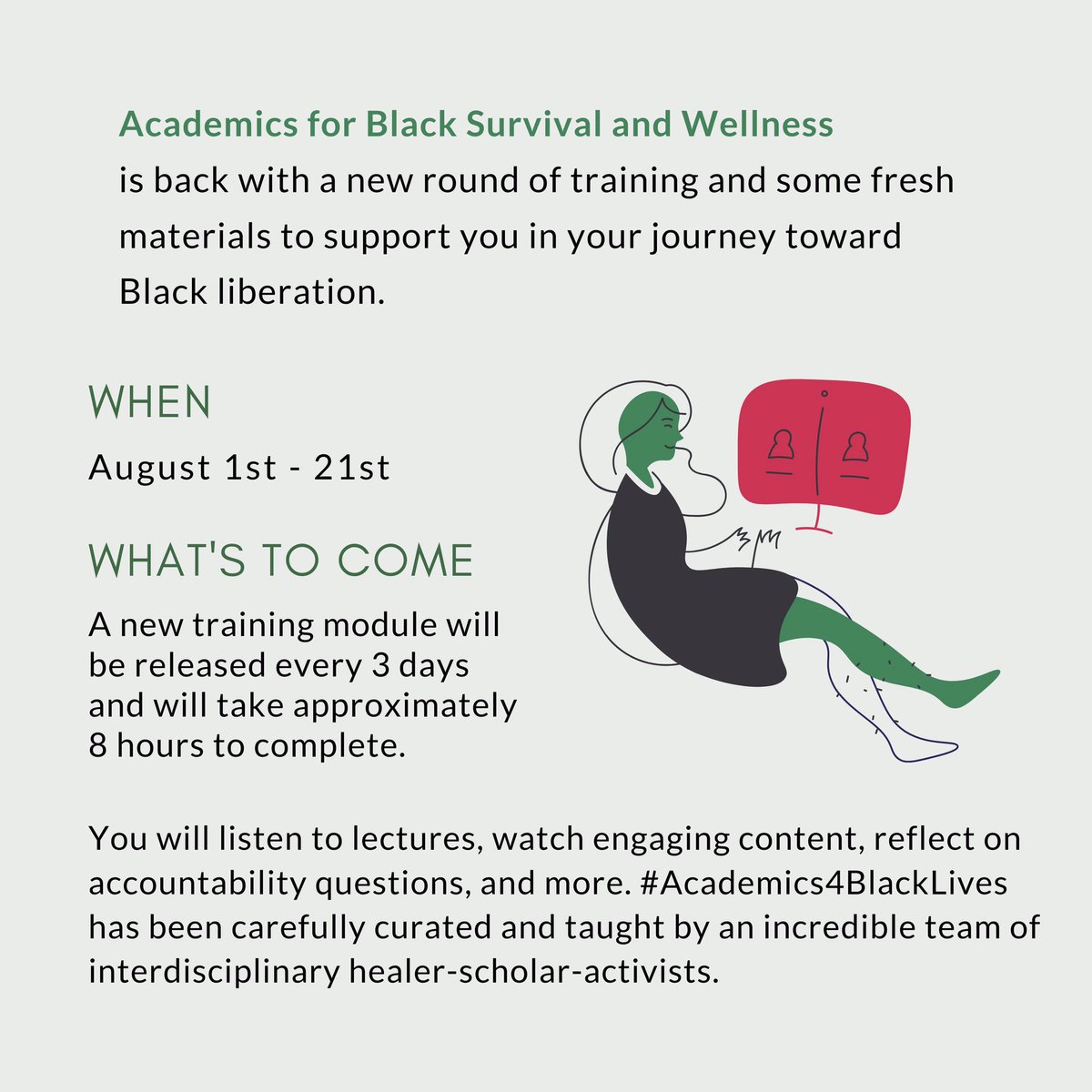 Academics for Black Survival and Wellness is back with a new