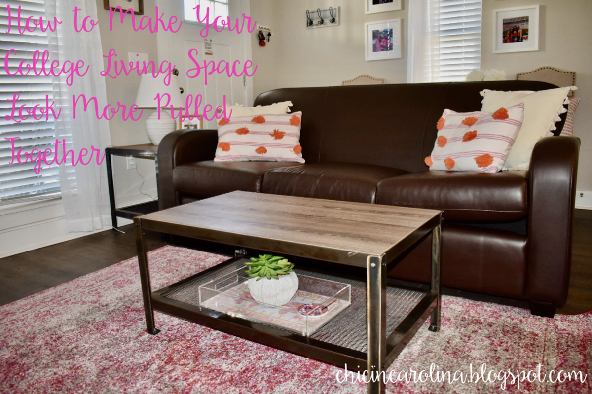Sharing how to make your living space in college look more put together today on the blog bit.ly/3iYxLiM