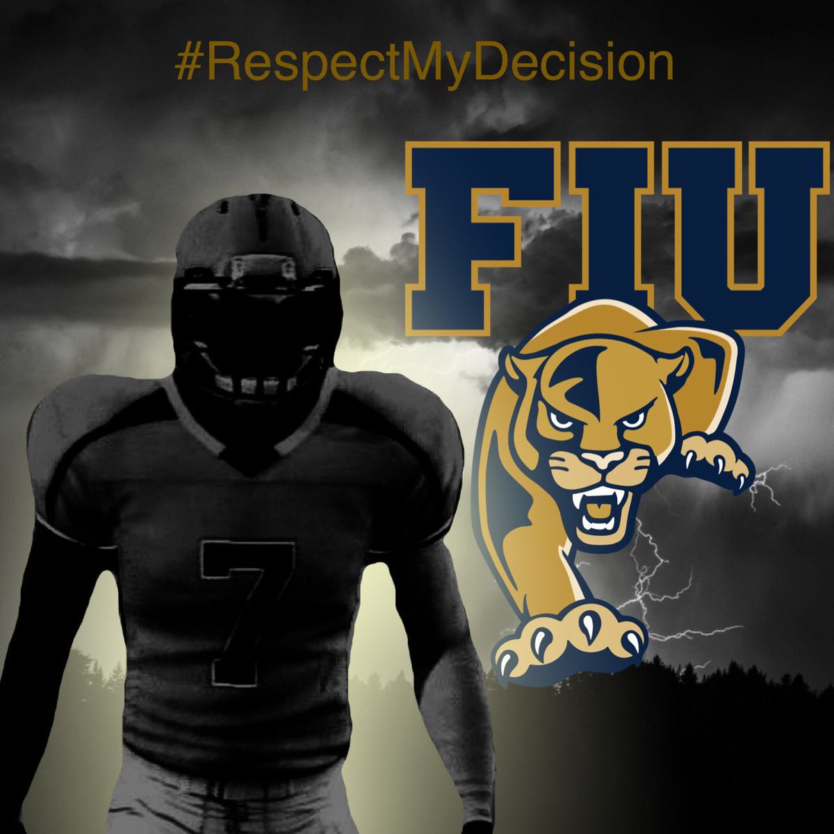 DominigueTeega1's tweet photo. I want to thank all the coaches. All the visits. Letters. Everything. But it’s time for my decision. I’ll be furthering my football career as a wide receiver at. 

F. I. U. @JBMcDagg https://t.co/Ak6aJNmE2b