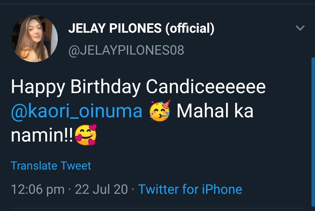 MataNgJelRi's tweet photo. @JELAYPILONES08 @kaori_oinuma
Twitter https://t.co/7YAs5wV4LQ