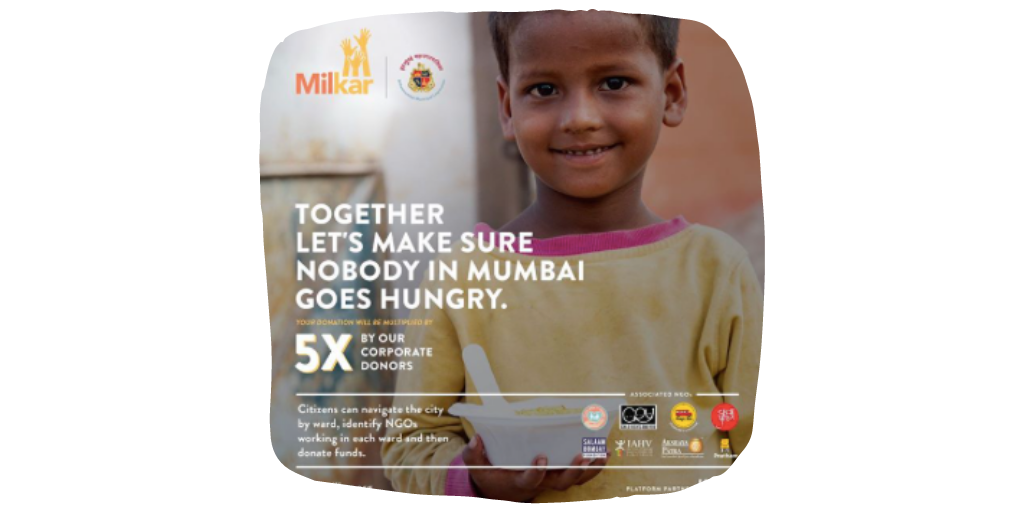 FromU2them's tweet photo. We at @fromu2them are very proud to be one of the founding members of Milkar, along with RPG Foundation &amp; #Godrej &amp; Boyce. @milkarmumbai is a collaboration between YOU, the #BMC, NGOs of #Mumbai and Corporates. 
#MilkarForMumbai #TogetherForMumbai #FromU2them #COVID19 #ThankYou https://t.co/e4knWsRWdI