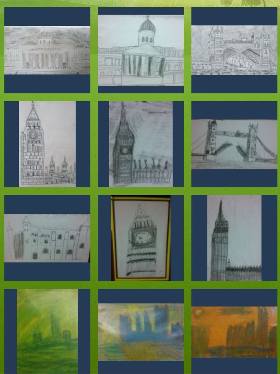 ArtyMissH's tweet photo. Ks2 London art https://t.co/hTSpyG3A7z