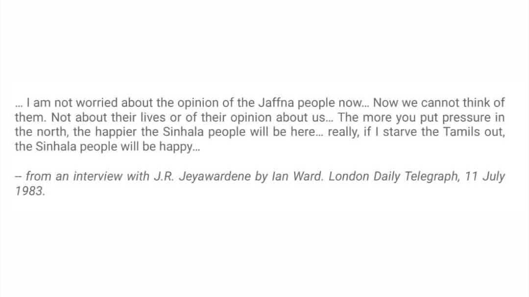 On the events leading up to Black JulyContents adapted from  @Amaliniii's Instagram story, resorted into chronological order.