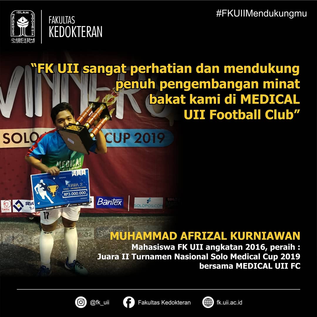 fkuii's tweet photo. Menjadi mahasiswa FK sekaligus menyalurkan bakat di bidang sepakbola? Bisa! Join us &amp; be a good muslim doctor! Pendaftaran Seleksi Berbasis Rapor (SIBER) FK 3 sudah dibuka. Saatnya kamu bergabung dengan salah satu FK terbaik di Indonesia! https://t.co/hFbMJ5uBbE