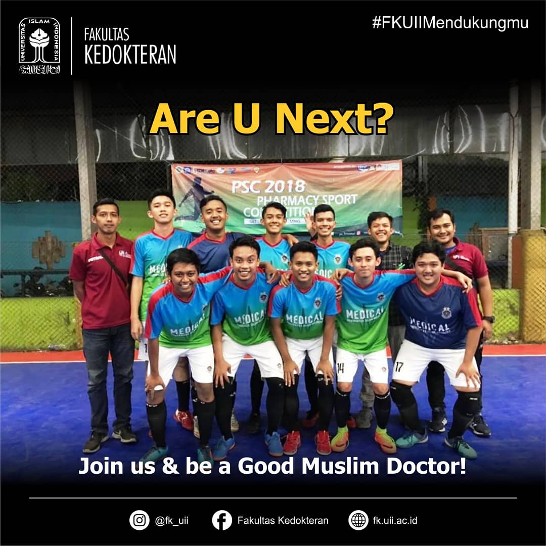 fkuii's tweet photo. Menjadi mahasiswa FK sekaligus menyalurkan bakat di bidang sepakbola? Bisa! Join us &amp; be a good muslim doctor! Pendaftaran Seleksi Berbasis Rapor (SIBER) FK 3 sudah dibuka. Saatnya kamu bergabung dengan salah satu FK terbaik di Indonesia! https://t.co/hFbMJ5uBbE