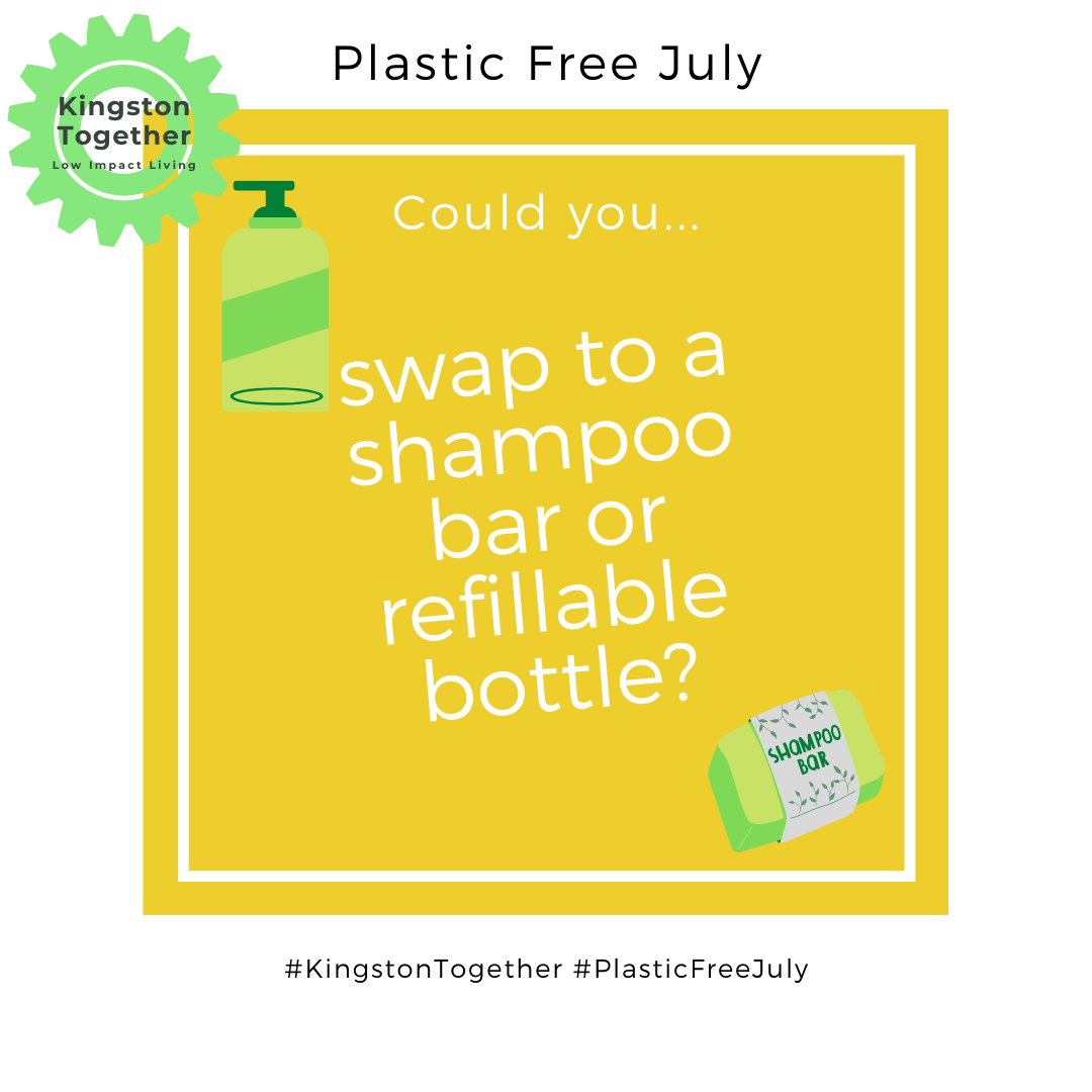 KT2gether's tweet photo. 🚿 it is so easy to end up with a bathroom full of bottles! Shampoo bars are often cheaper per wash &amp; last longer. Or try a shampoo that can be refilled. What shampoo bar have you found and loved? Have you ever made your own? 🛁
@PlasticFreeJuly #kingstontogether #lowimpactliving https://t.co/mBrfqpRGZX