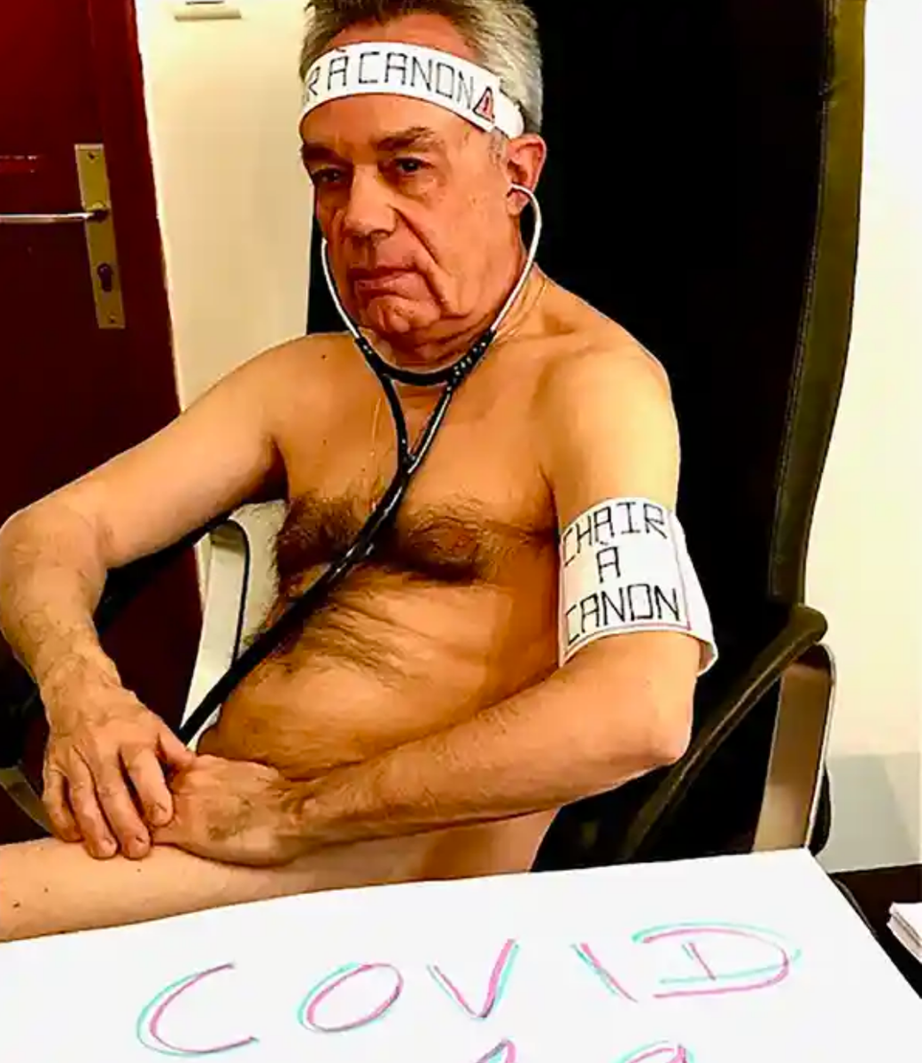 drmlb's tweet photo. “A group of German doctors have posed naked in an attempt to draw attention to shortages of protective clothing and equipment." #BlankeBedenken https://t.co/Xuo9w7lhog https://t.co/sOYd7jkG5M