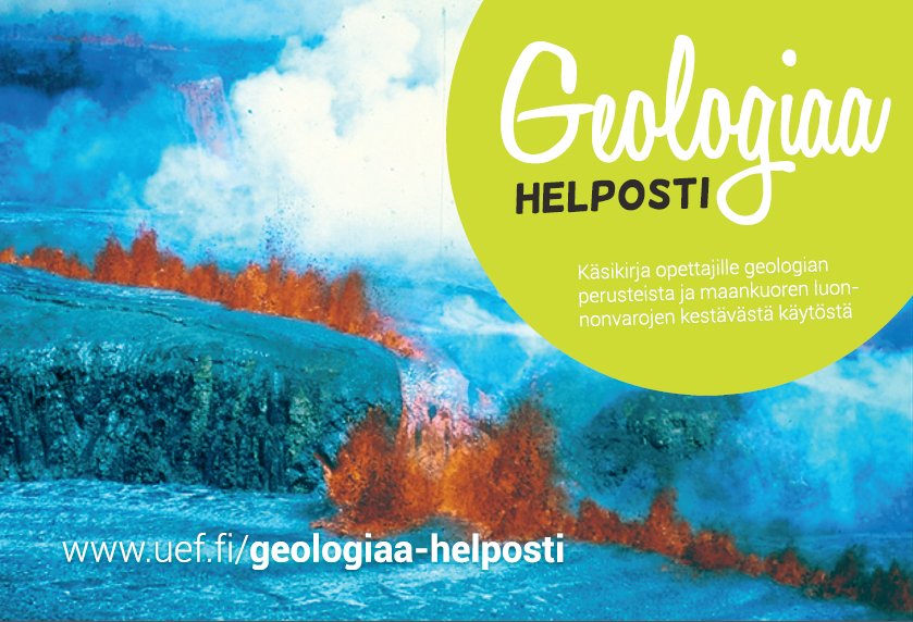 Käsikirja opettajille geologian perusteista ja luonnonvarojen kestävästä käytöstä. Kirja pyrkii kertomaan geologian perusilmiöistä ja käsitteistä kansantajuisesti www3.uef.fi/fi/web/luonnon…