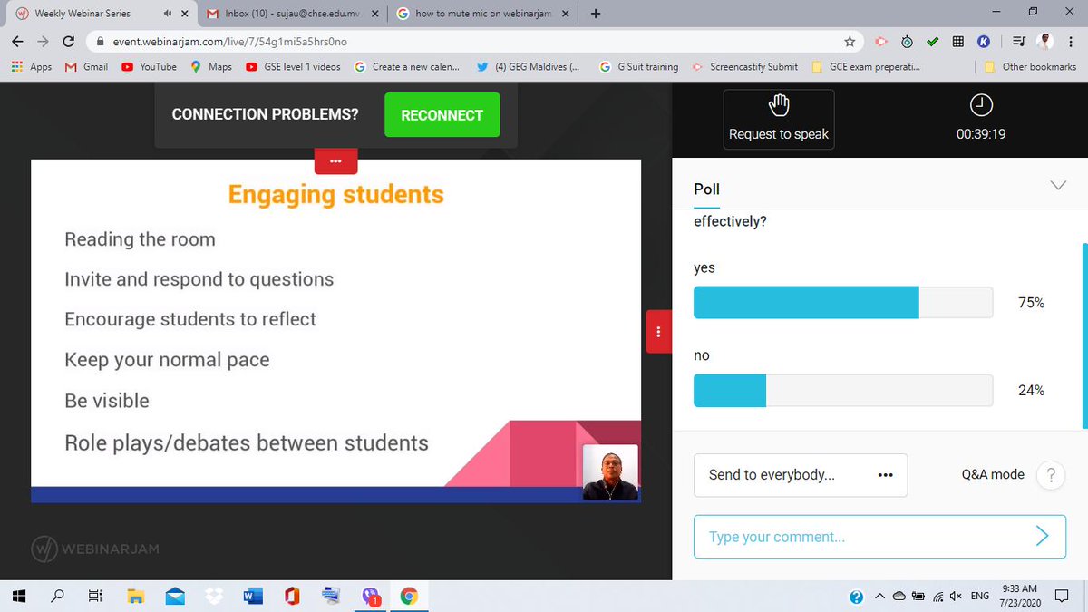 CHSE_HighSchool's tweet image. Some important slides sharing from today's PD. Creating a #studentfriendly learning environment physical or online classrooms. #engagestudents
#activelearningstrategies 
#interactivelearning