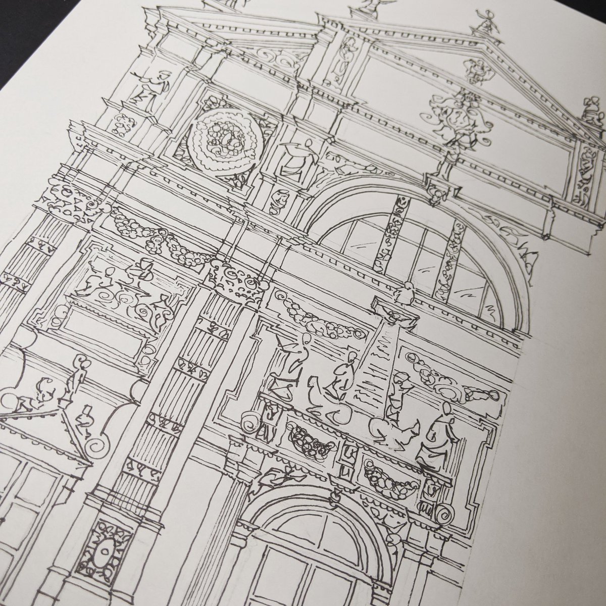 My favourite thing to draw #illustration #drawing #architecture